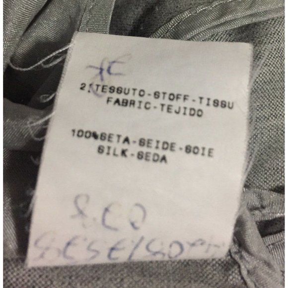 Narciso Rodriguez Suit Blazer Jacket Gray Long Sleeve Silk Snap Office Size 8 - Picture 11 of 12